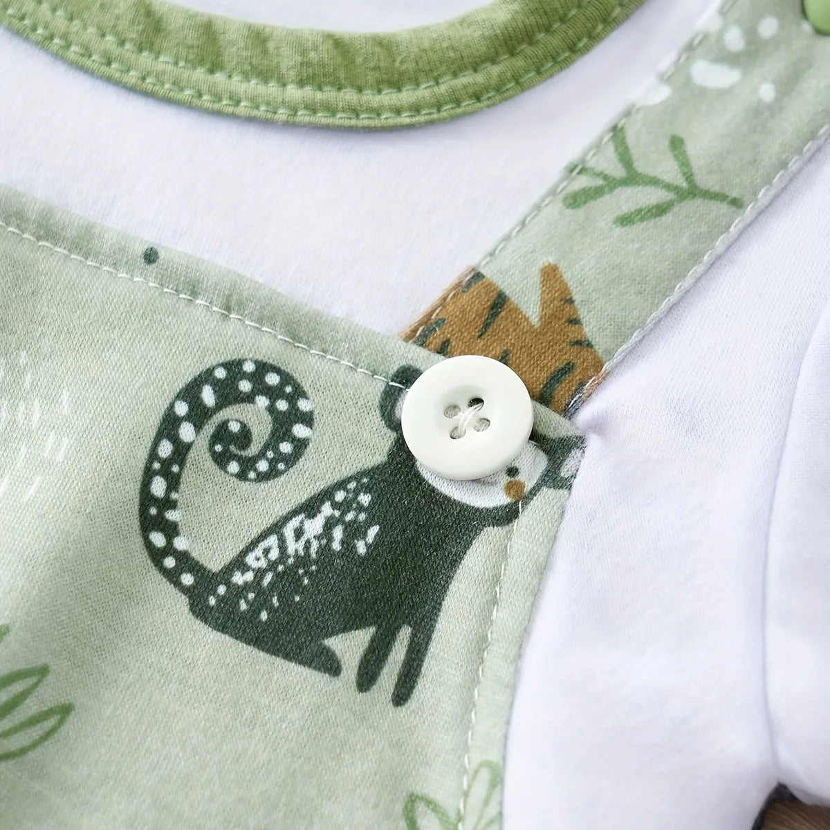 Zoo Animal Print Romper | Newborn to 18 Months