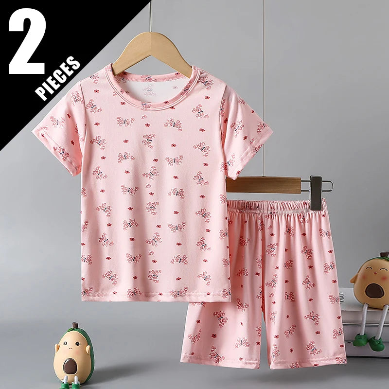 2-Piece Summer Children's Comfortable and Versatile Cute Sho