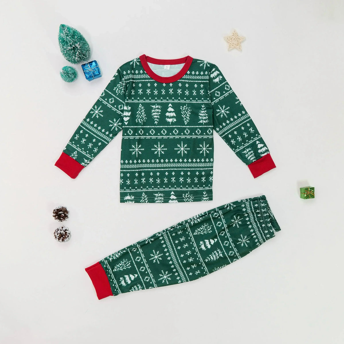Women Men Boys Girls Christmas Pajamas Set All Over Print 2