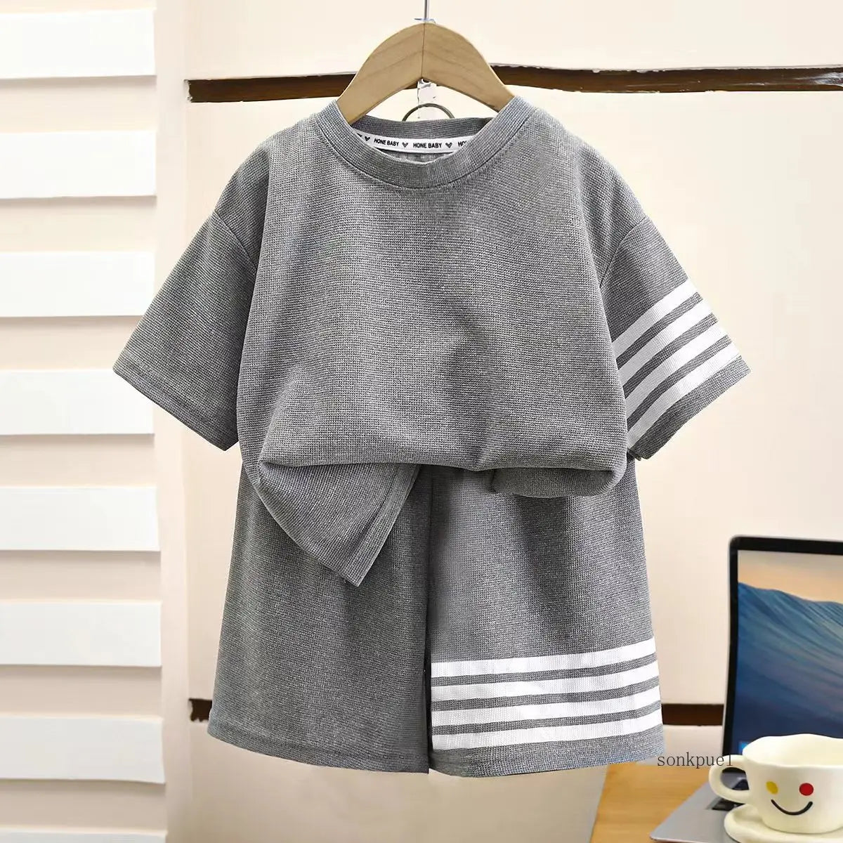 2pcs Baby Sports Suits Summer Clothes Boys Girls Casual Shor