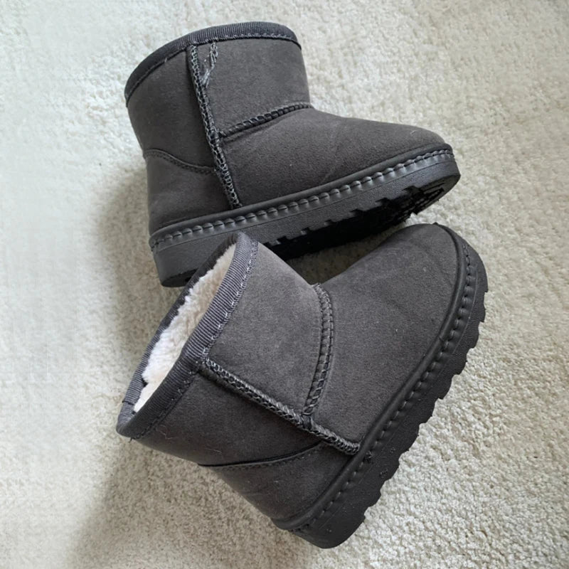Children Snow Boots Winter Cute Warm Anti Slip Shoes Kids Bo