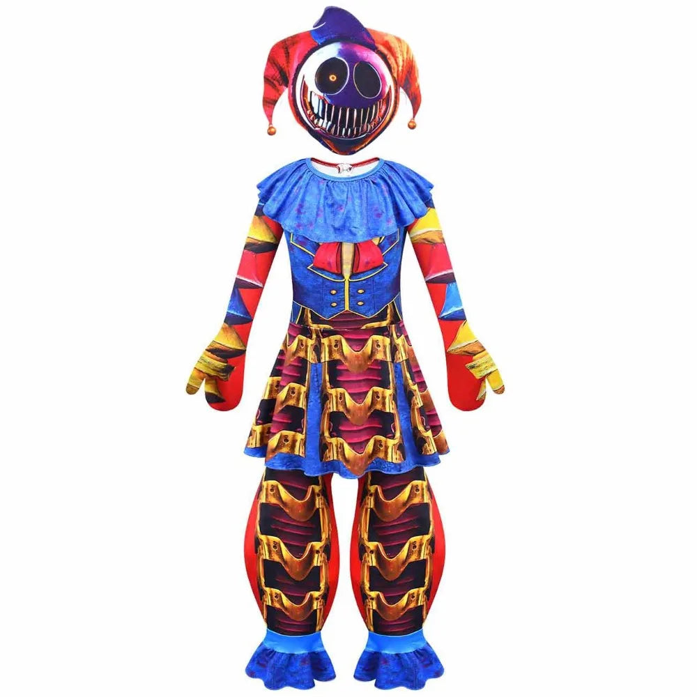 Creepy Clown Monster Kids Costume
