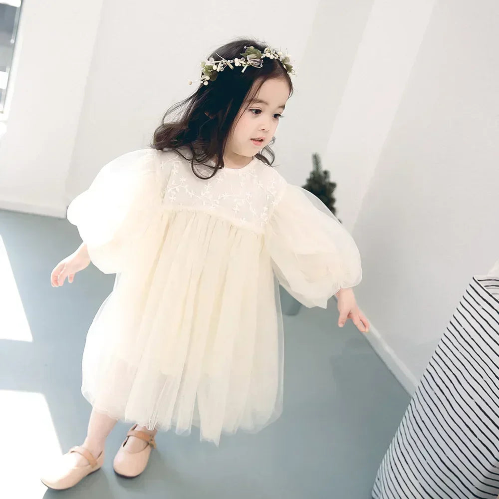 Sweet Princess Dress in Beige