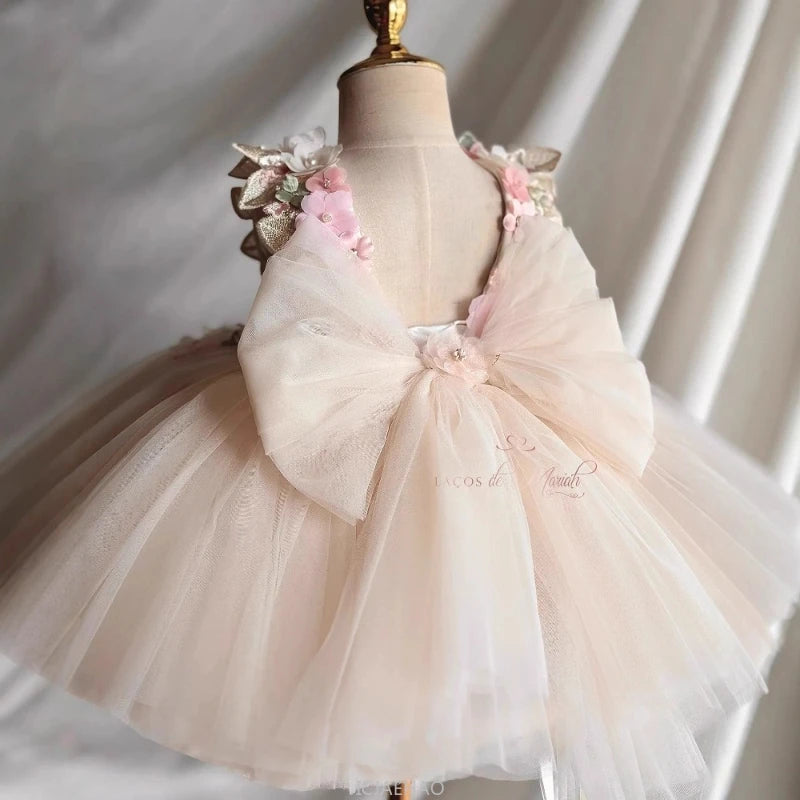 Wed Dress Summer Children Girls First Birthday Floral Prince