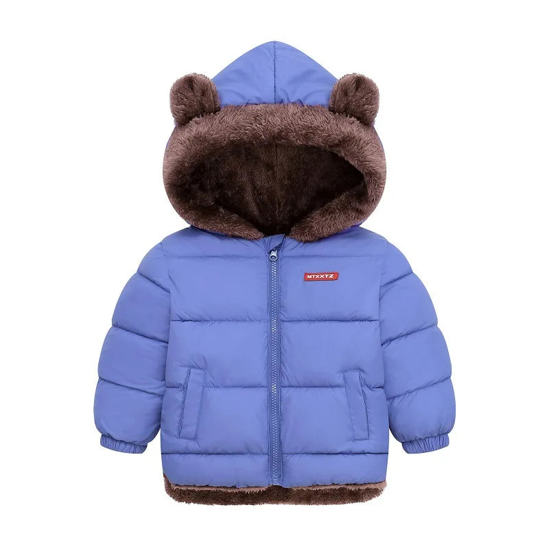 Kids Quilted Hooded Winter Coat | Warm Padded Jacket