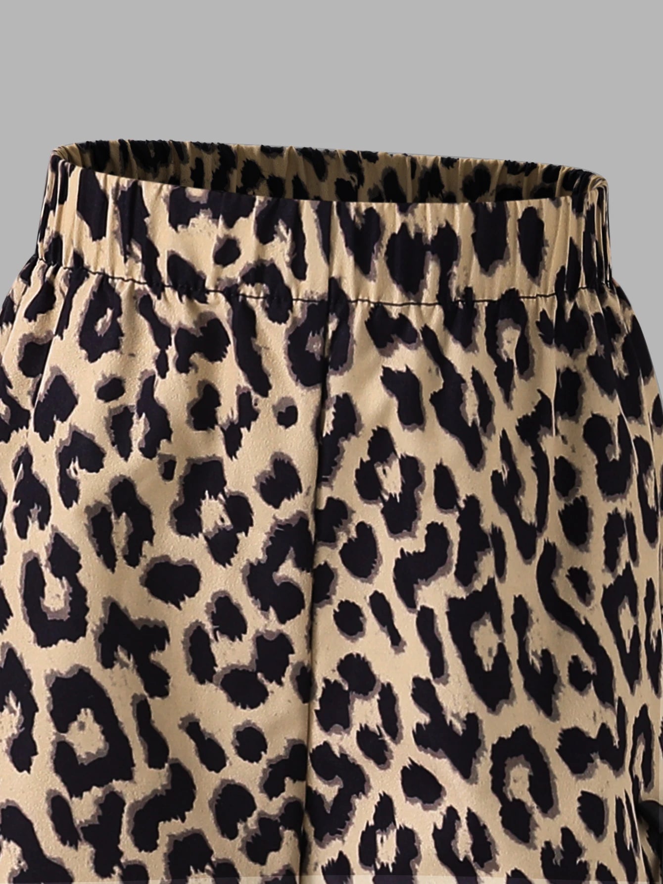 Girls 2PCS Leopard Print Outfit Set for 4-8Y, Long Sleeve Sw