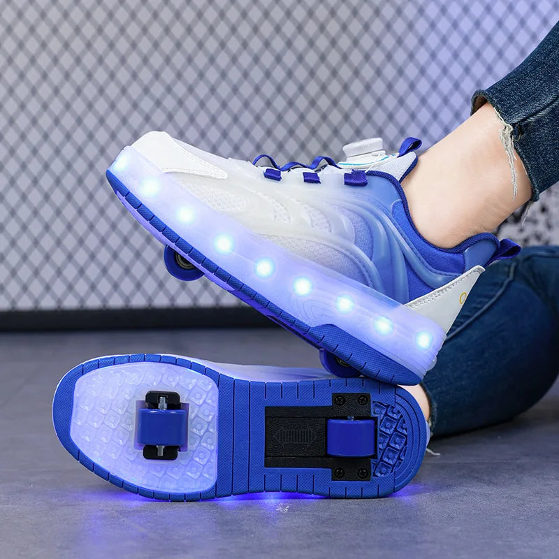LED Light-Up Roller Skate Shoes