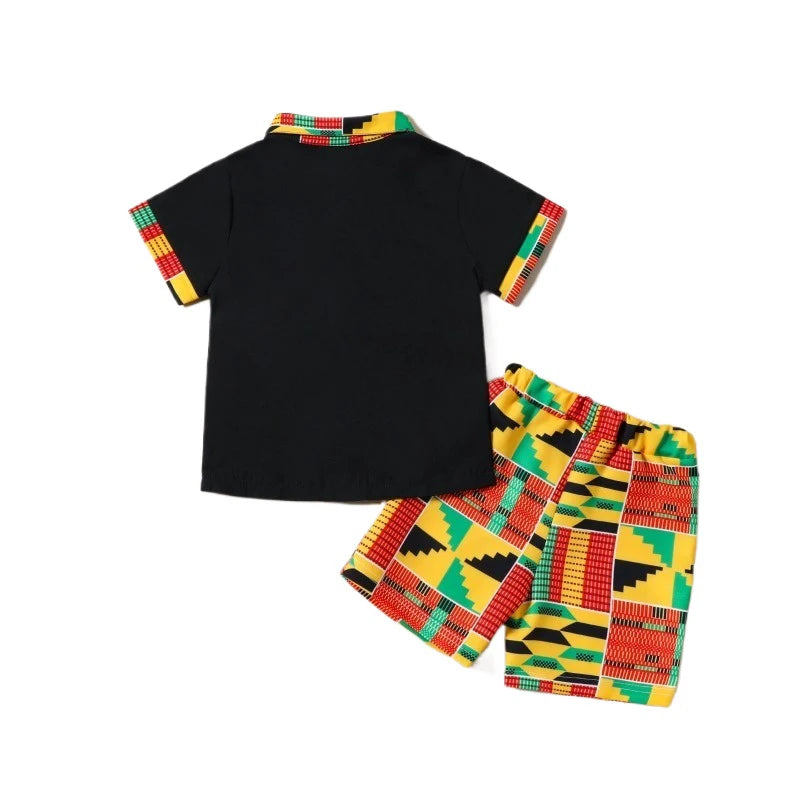 Kente Print Two-Piece Set for Kids