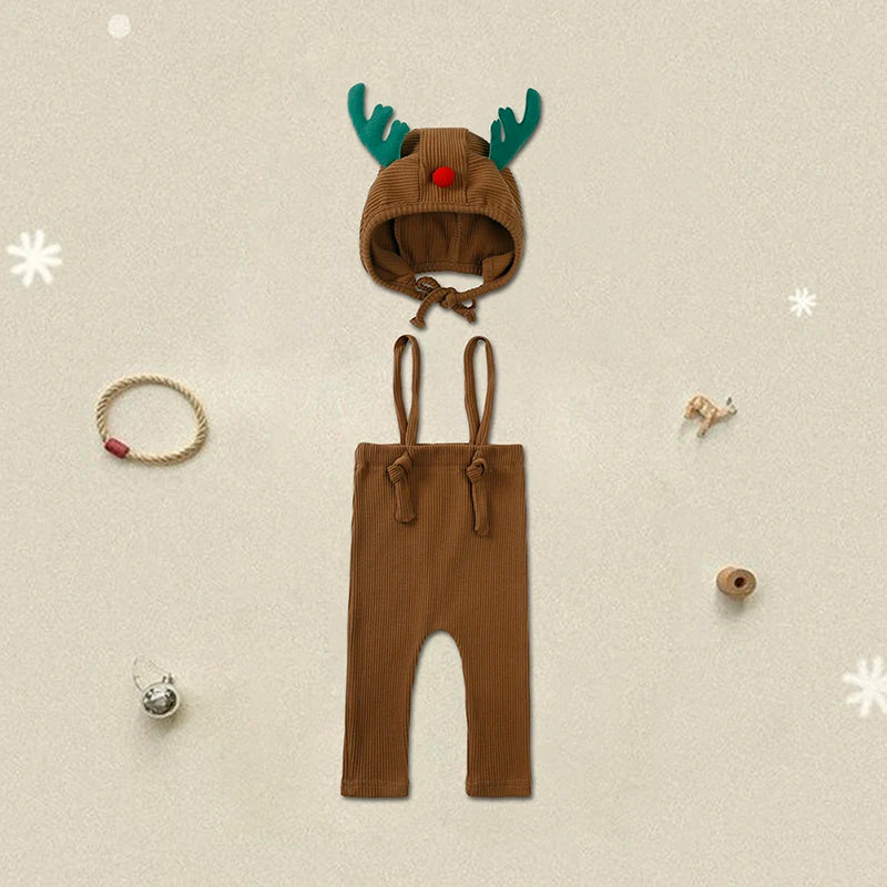 Baby Christmas Knit Outfit with Hat