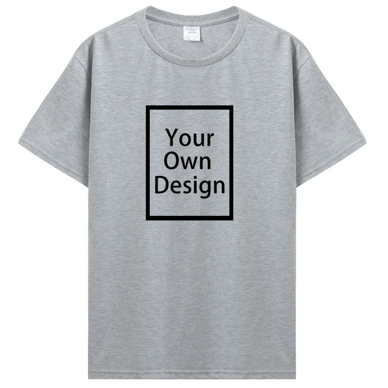 Custom Cotton Customized Print Short Sleeve T Shirt Summer T