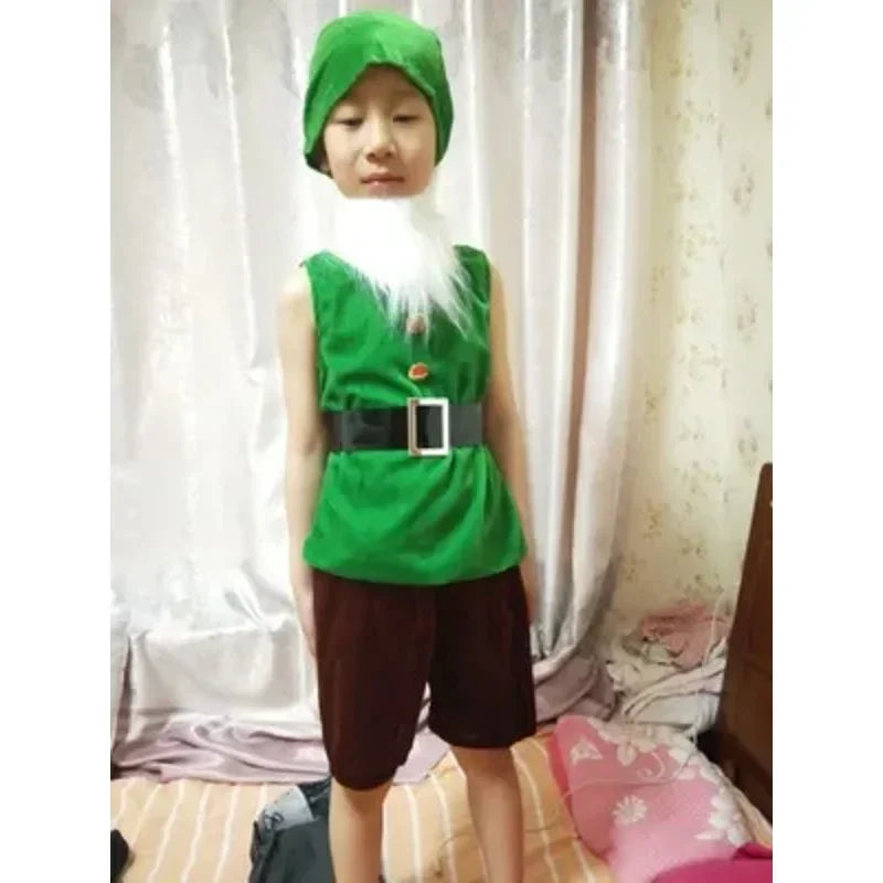 Children Snow White Seven Dwarfs Costume Children Christmas