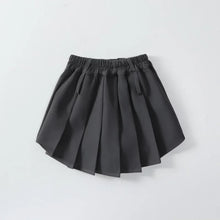 Load image into Gallery viewer, Girls Skirts Autumn Retro Gray High Waist A-line Kilt 3 To 1