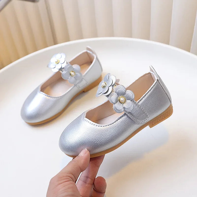 Spring Autumn Little Girls Ballet Shoes Sweet Chic Kids Prin