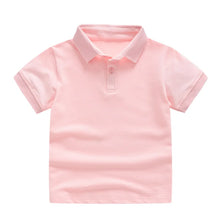 Load image into Gallery viewer, Solid Color Boys Girls Summer T-shirts Quality Uniform Polo