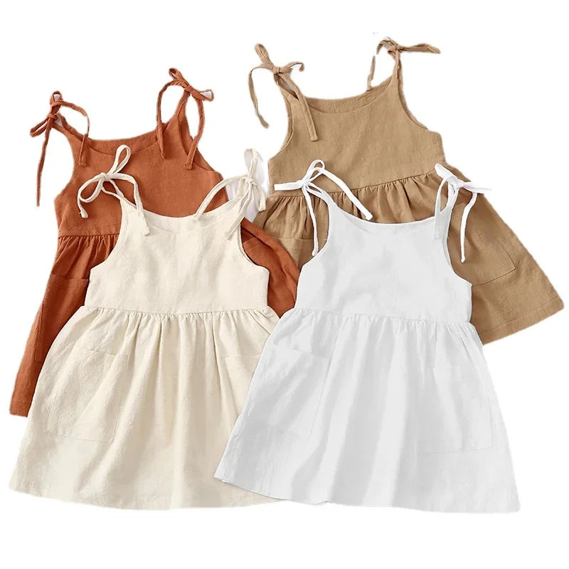 Sleeveless Cotton Sundress for Girls
