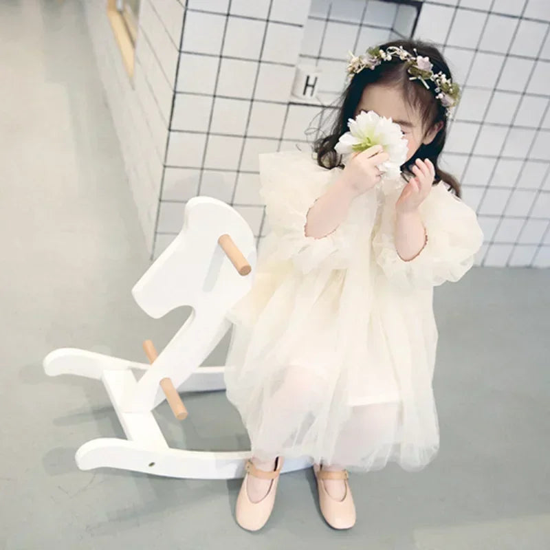 Sweet Princess Dress in Beige