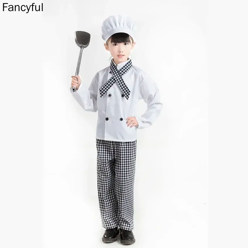 Kids Chef Uniform – Cook Costume Set