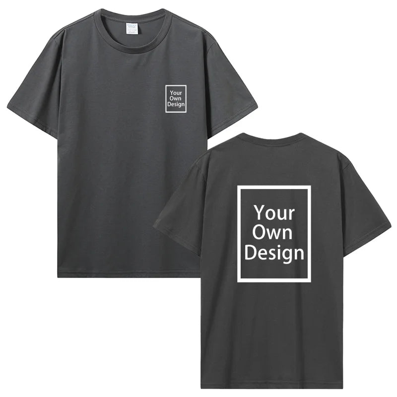 Custom Cotton Customized Print Short Sleeve T Shirt Summer T