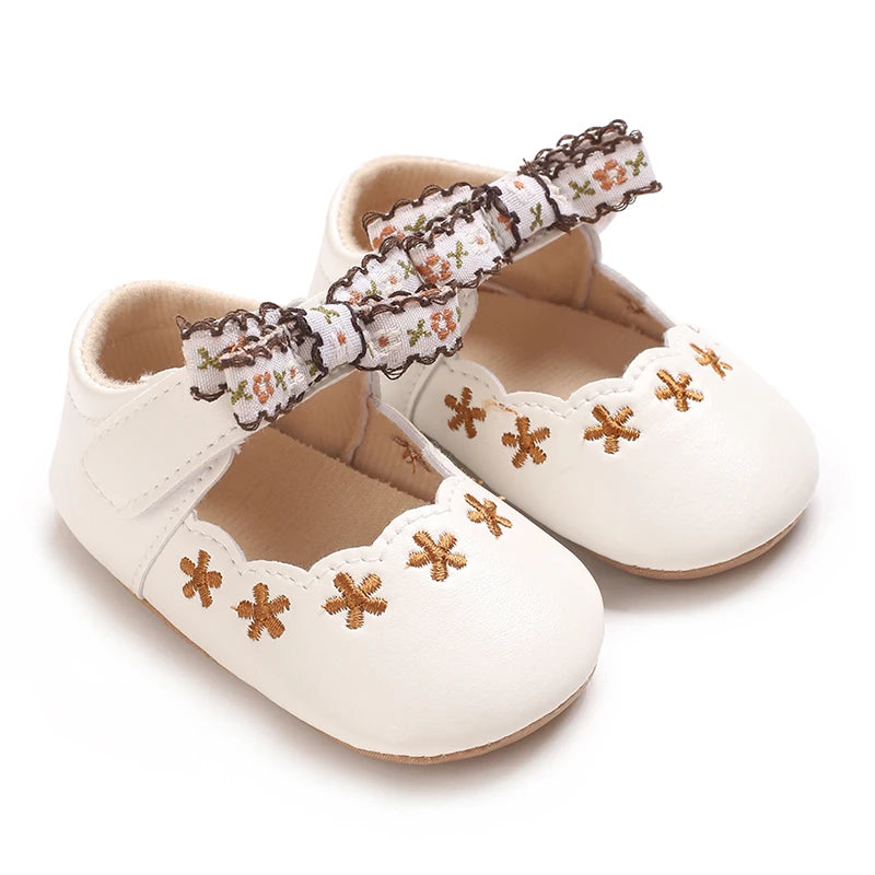 0-1Year Baby Shoes Infant Pre-Walker Shoes Girls Princess Bo