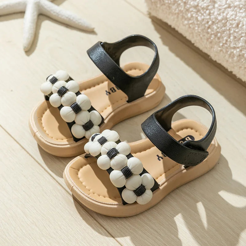 Summer Child Slippers Soft Soled Baby Kids Buckle Sandals Gi
