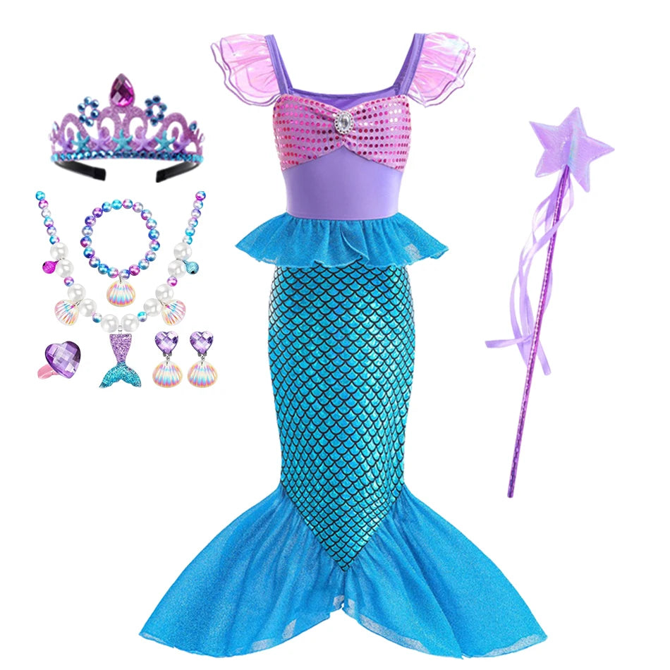 Princess Dress-Up Costume for Girls, Ages 2–10