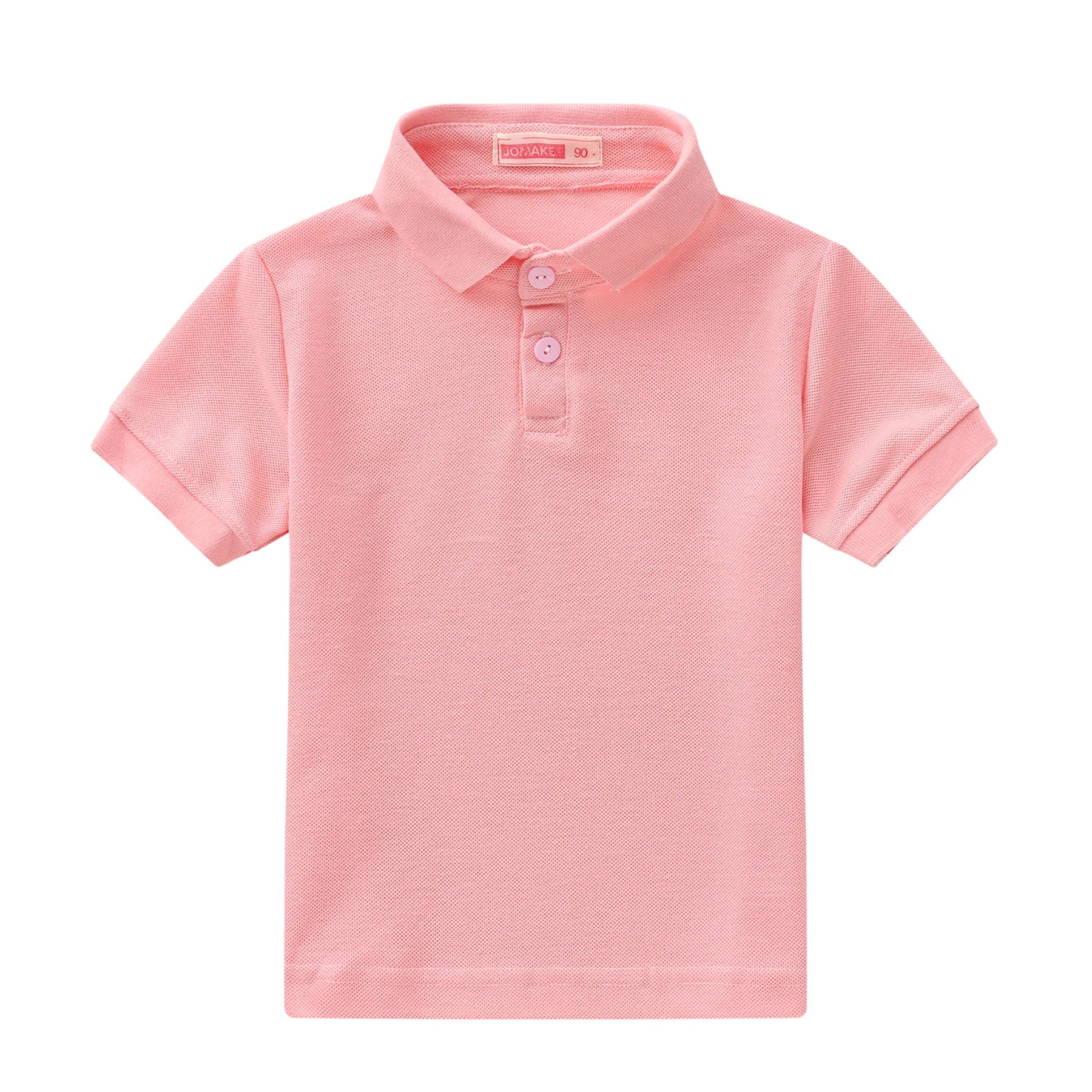 Summer boys and girls solid color short sleeved T-shirt top,