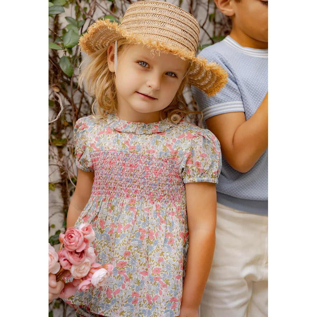 AP Chelsea Bloom Collection SS26 Floral Smocking Dress Baby