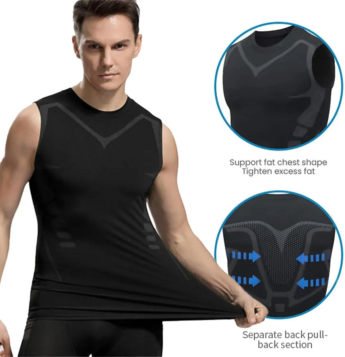 Compression Tank Top Mens Gym Shirt Sleeveless Quick Dry Pri