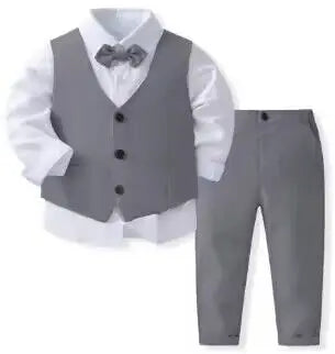 Boys Formal Vest Suit Set – 6 Colours