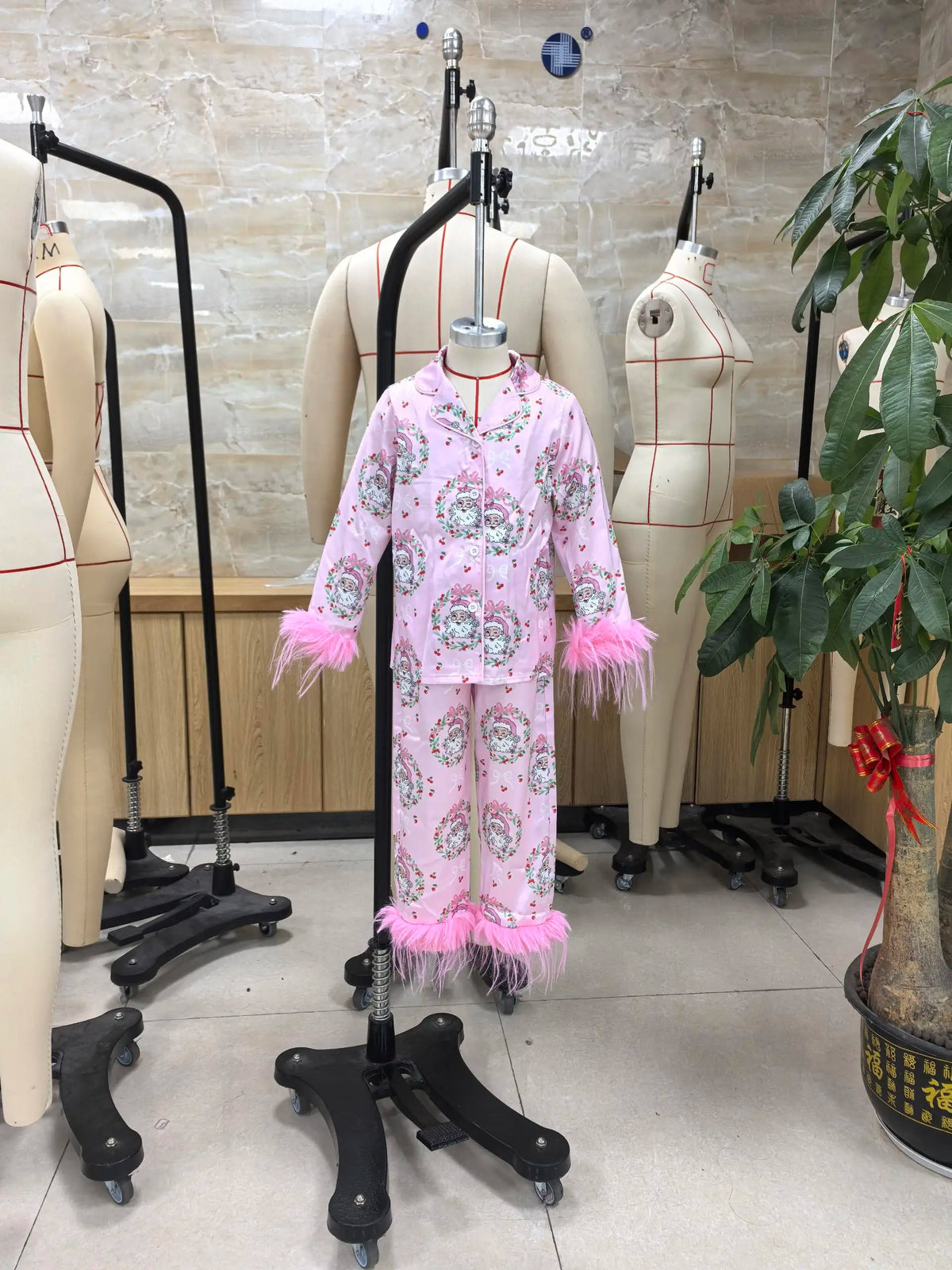 Christmas Family Matching Pajamas Sets Parent-child Santa Cl