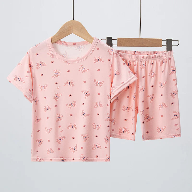 Dinosaur & Floral Shortie Pyjama Sets for Kids
