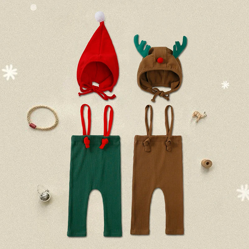 Baby Christmas Knit Outfit with Hat