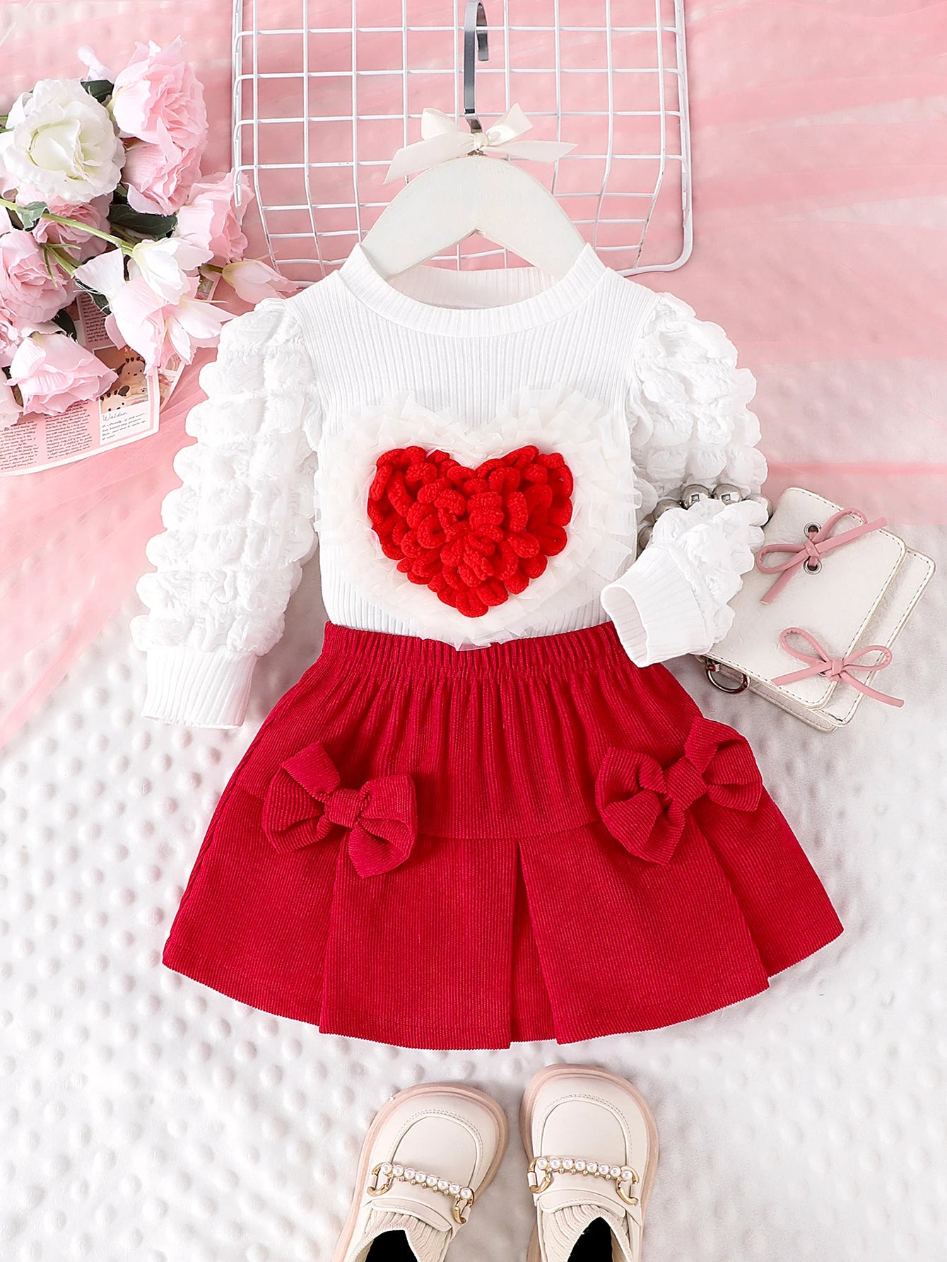 2PCS  Autumn New Style For Girls 1-3 Years Old, Comfortable