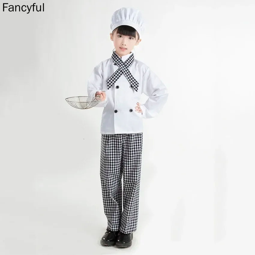 Kids Chef Uniform – Cook Costume Set