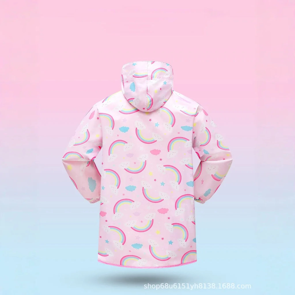 Cute Kids Raincoat - Lightweight & Breathable, Cartoon Car P