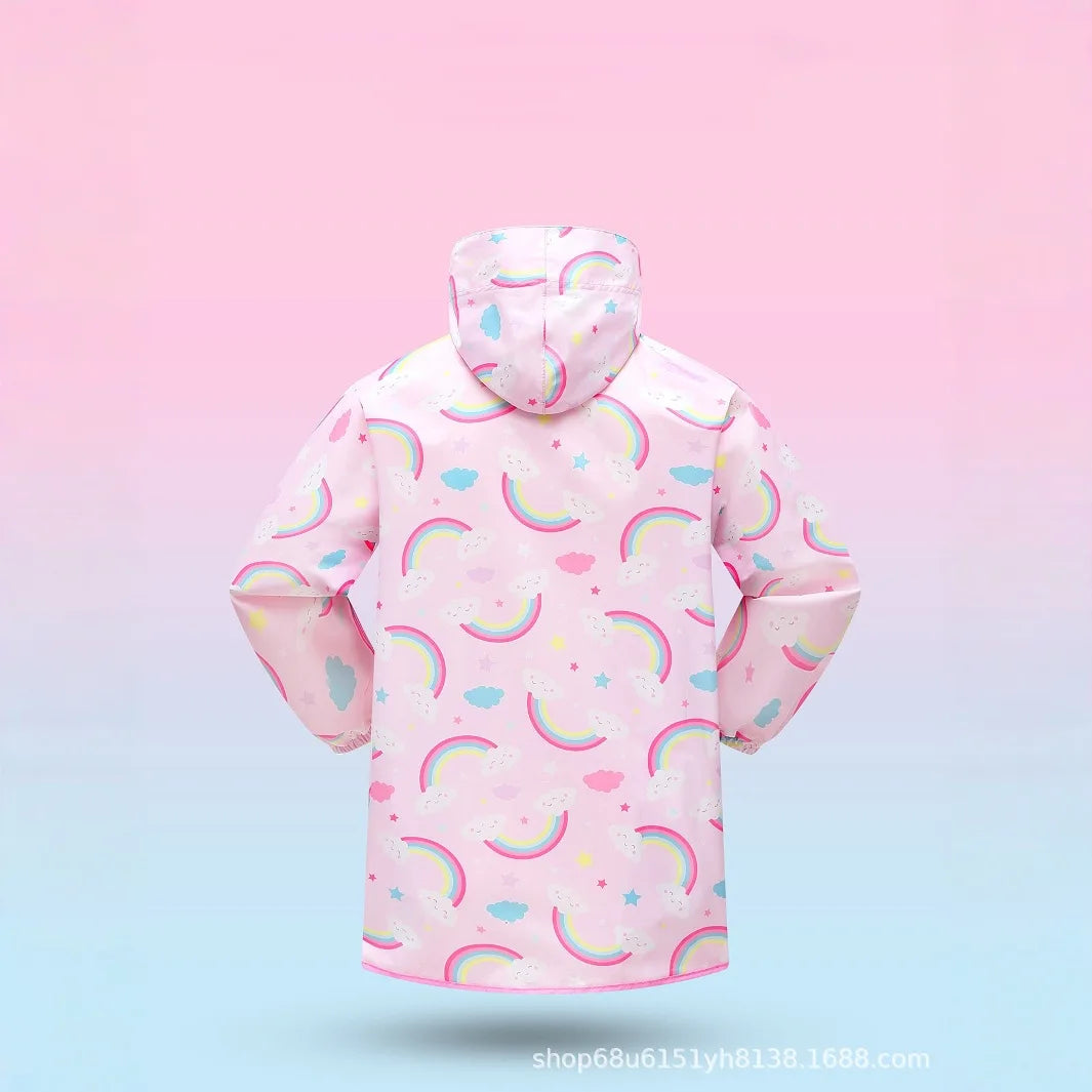 Cute Kids Raincoat - Lightweight & Breathable, Cartoon Car P