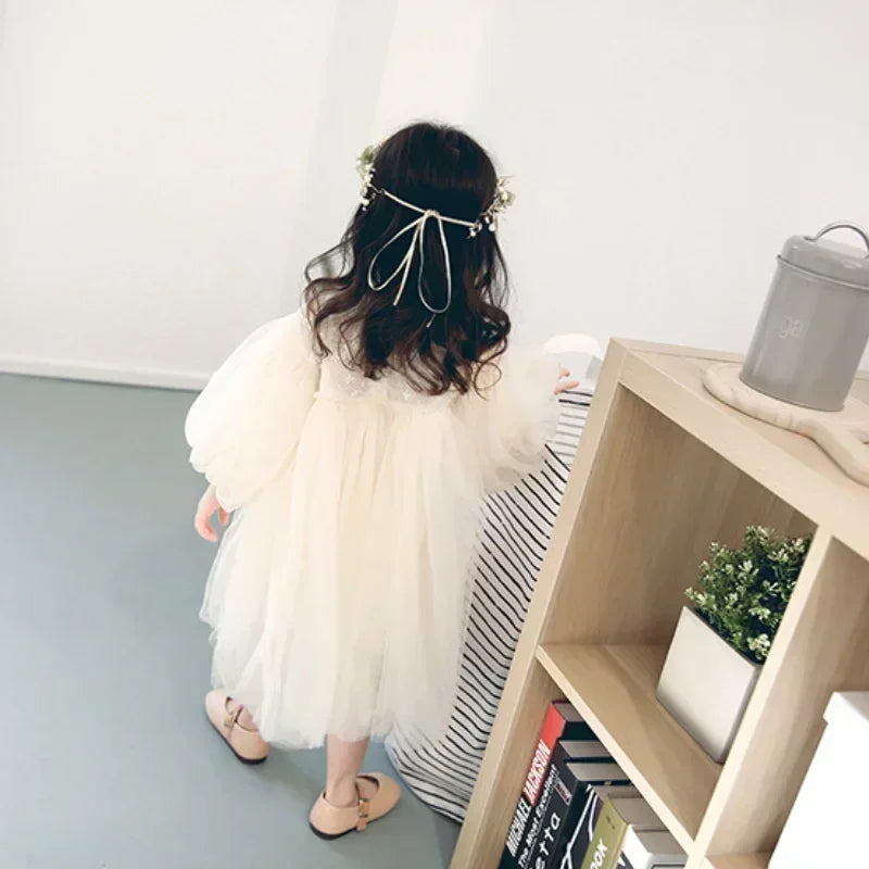 Sweet Princess Dress in Beige