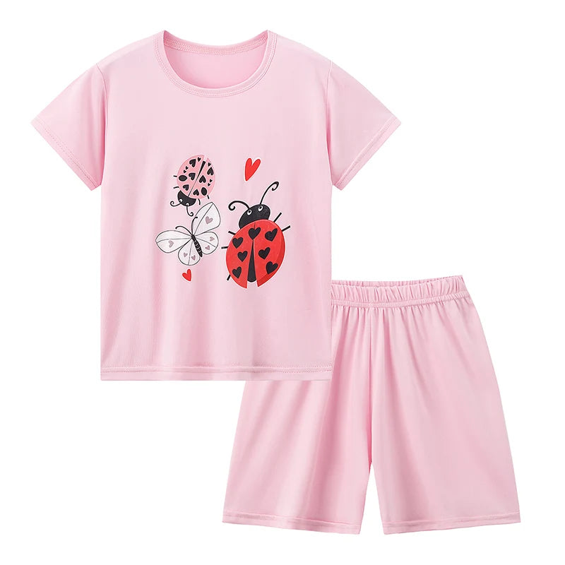 2-Piece Summer Children's Comfortable and Versatile Cute Sho