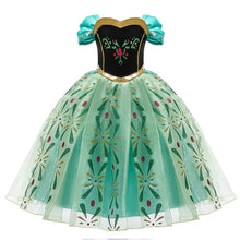 Load image into Gallery viewer, Girls Elsa Anna Dress Children Princess Carnival Dress Kids