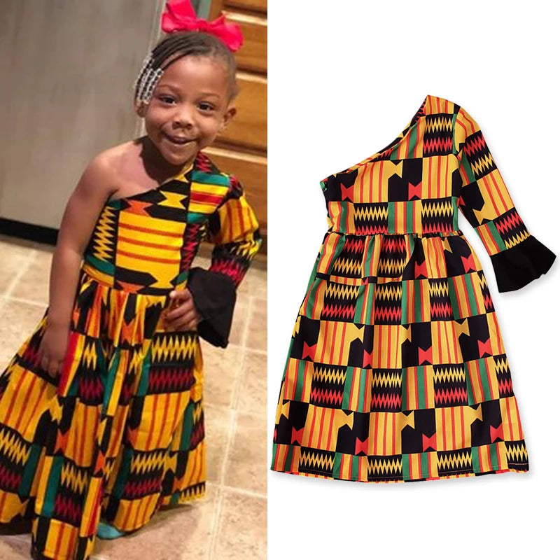 African Bohemian Girls' Dress | Traditional Wear