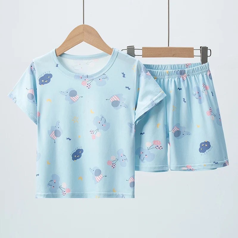 Dinosaur & Floral Shortie Pyjama Sets for Kids