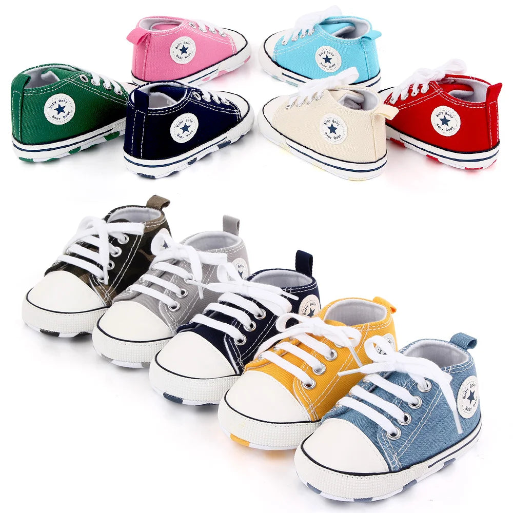 Spring Baby Shoes Boy and Girl Classic Canvas Casual Sneaker