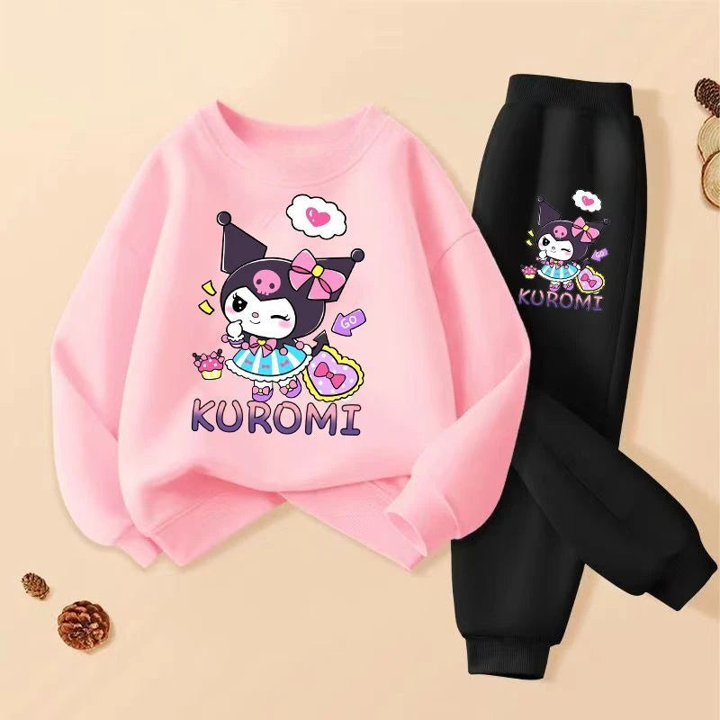 Spring Autumn Children's Clothing Sets Girls Cartoon Print S