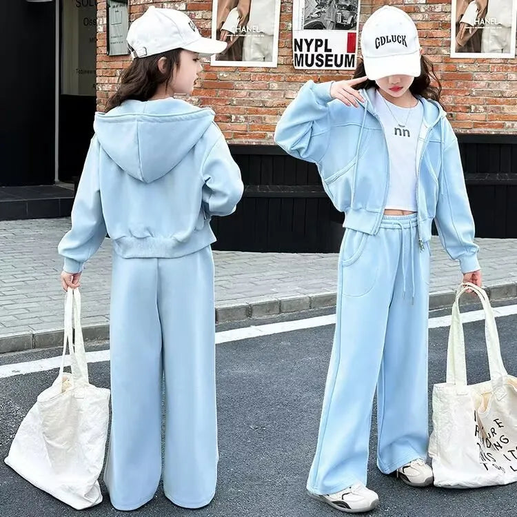 2026 Autumn Winter Girls Clothes Set Children Suit Teenager