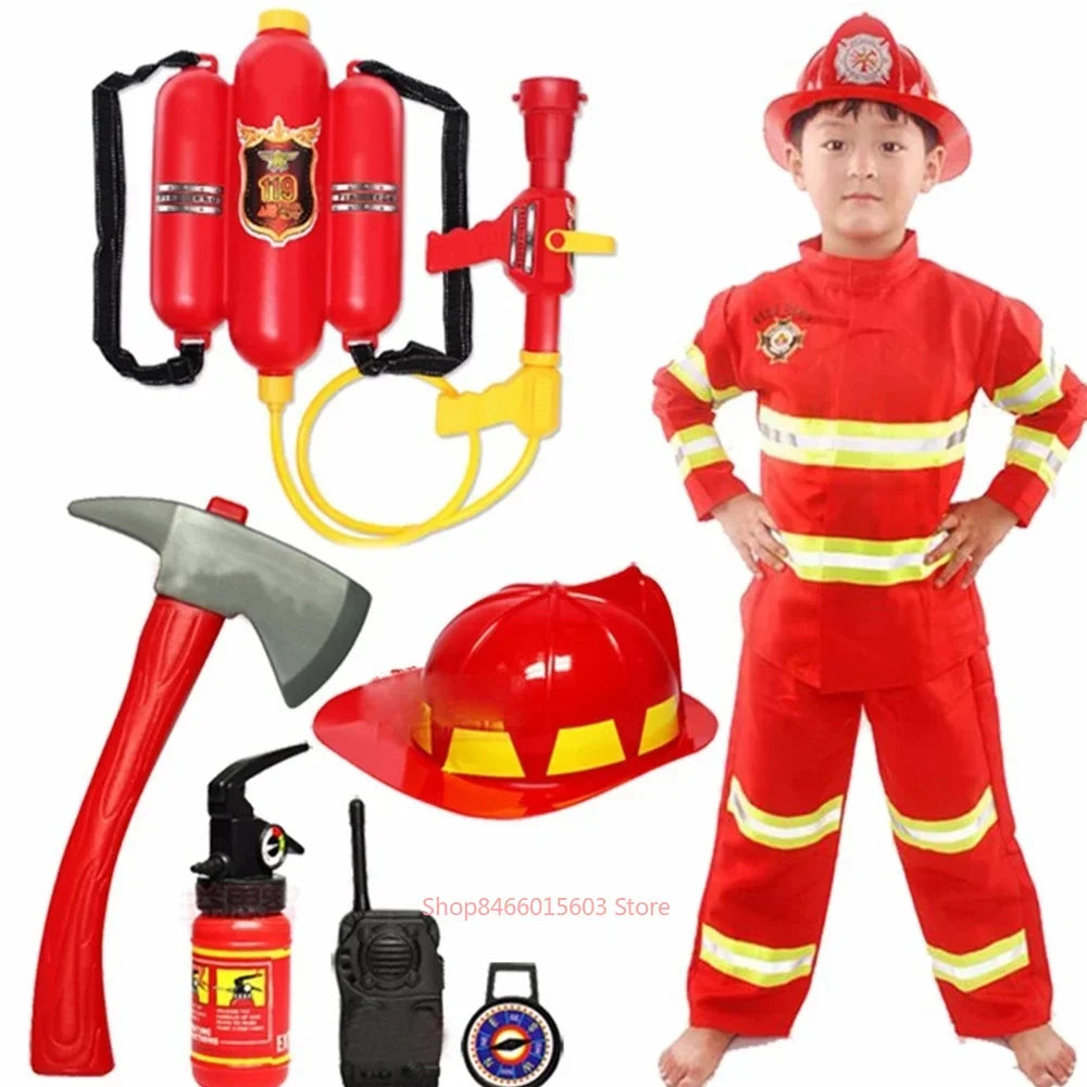 Kids Firefighter Uniform Costume