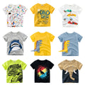 OLEKID 2025 Summer Children Boys Clothing Printed Cartoon Bo
