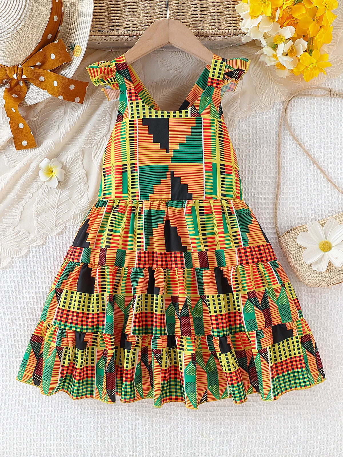 Girls' African Bohemian Dress | Cultural Wear