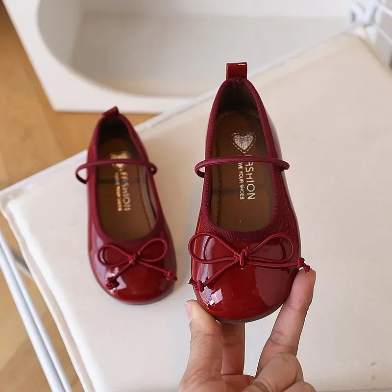 Children Leather Shoes for Girls Spring Korean Style Soft An
