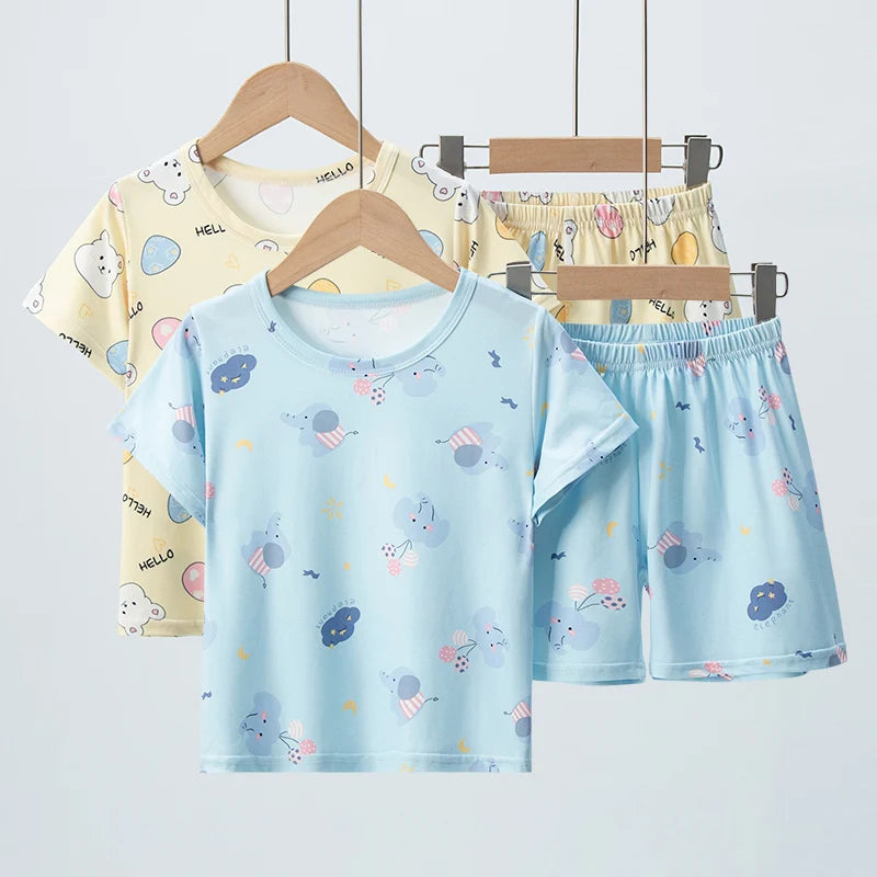2-piece Summer Children's Comfortable And Versatile Cute Sho