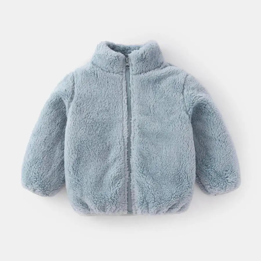 Cosy Plush Kids Coat – Autumn & Winter Warmth